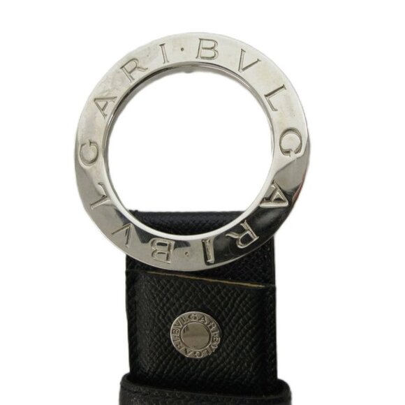 Bvlgari Belt Leather Logomania Circle Logo 42 105 Black FF GY19 main image 4